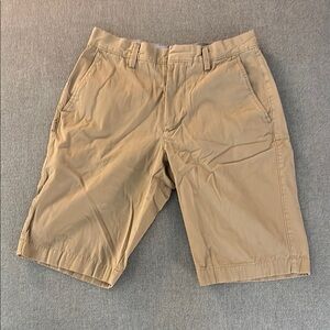 J. Crew Tan Flat Front Shorts Classic Style